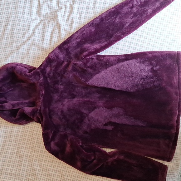 Super soft fuzzy zip hoodie coat - Picture 5 of 5